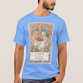 T-shirt Affiche Alphonse Mucha Slavia 1907