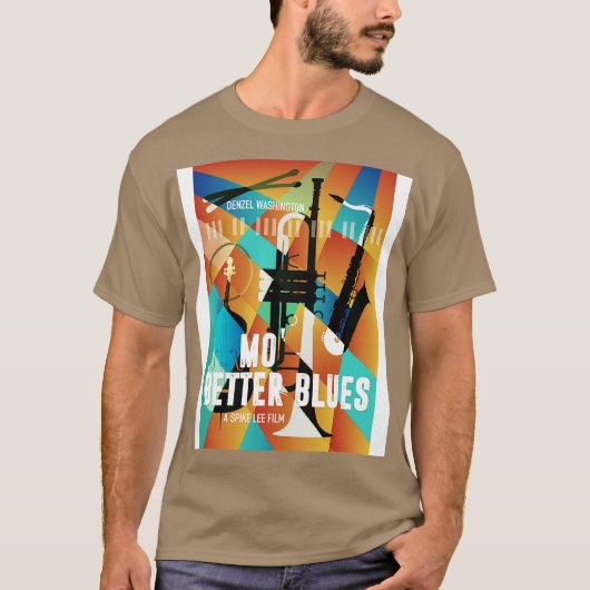 T-shirt Affiche alternative de Mo Better Blues (Devant)