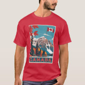 T-shirt Affiche Canada Travel (Devant)