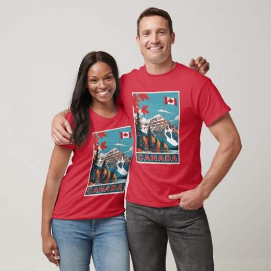 T-shirt Affiche Canada Travel (Unisexe)