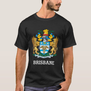 T-shirt Affiche d'armoiries de Brisbane