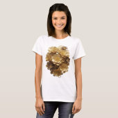 T-shirt Affiche d'art abstrait argent Statement v3 (Devant entier)