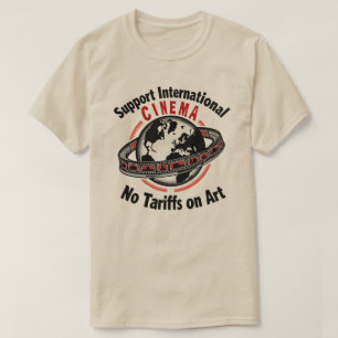 T-shirt Affiche d'art pour soutenir le cinéma internationa