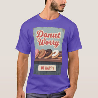 T-shirt Affiche de beignet vintage Art mural de dessert ré