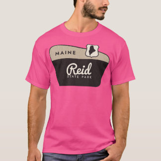 T-shirt Affiche de bienvenue de Reid State Park Maine