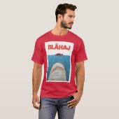 T-shirt Affiche de Blahaj Jaws amis (Devant entier)