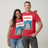 T-shirt Affiche de Blahaj Jaws amis (Unisexe)