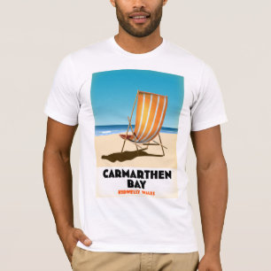 T-shirt Affiche de bord de mer Kidwelly Carmarthen Bay Pay