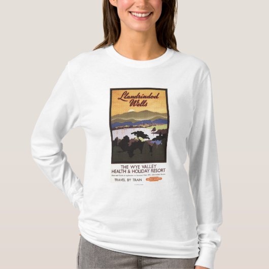 T-shirt Affiche de British Rail de station de vacances de (Devant)