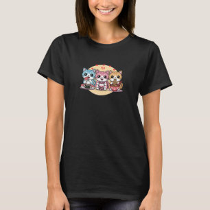 T-shirt Affiche de chat mignon chaton animal de compagnie