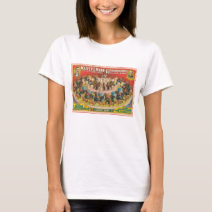 T-shirt Affiche De Cirque De 63 Chevaux En Une Seule Cercl