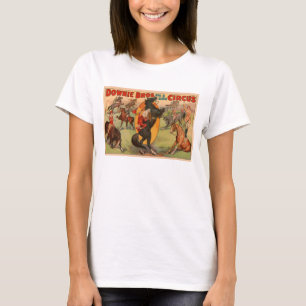 T-shirt Affiche De Cirque Montrant De Nombreux Chevaux Fai