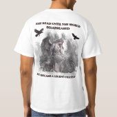 T-shirt Affiche de citation de lecture gothique Dark Acade (Dos)