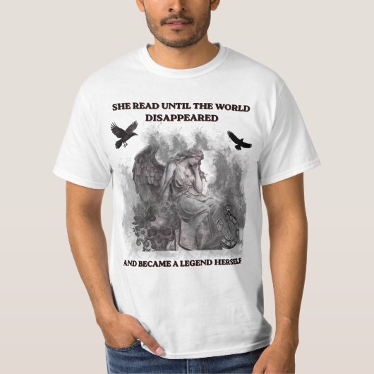 T-shirt Affiche de citation de lecture gothique Dark Acade (Devant)