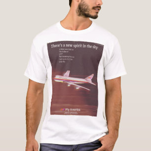 T-shirt Affiche de compagnie aérienne de style vintage 197