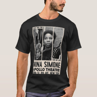 T-shirt Affiche de concert de jazz Nina fille fille