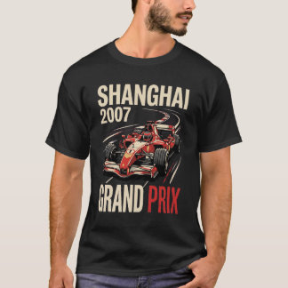 T-shirt Affiche de course Grand Prix vintage Shanghai 2007