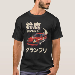 T-shirt Affiche de course Grand Prix vintage Suzuka 1985