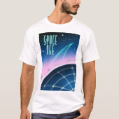 T-shirt affiche de course spatiale des années 80 (Devant)