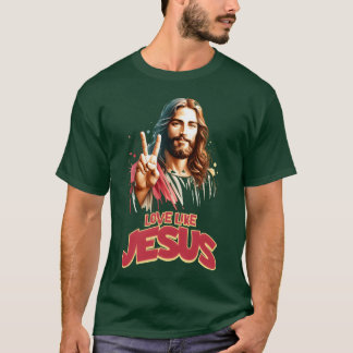 T-shirt Affiche de film de style Love Like Jesus drôle