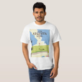 T-shirt Affiche de golf d'Augusta Géorgie (Devant entier)