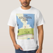 T-shirt Affiche de golf d'Augusta Géorgie (Devant)