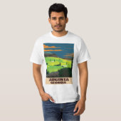 T-shirt Affiche de golf de Géorgie Augusta (Devant entier)