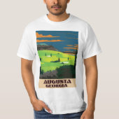 T-shirt Affiche de golf de Géorgie Augusta (Devant)