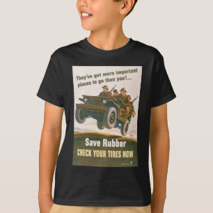 T-shirt Affiche de jeep de vol