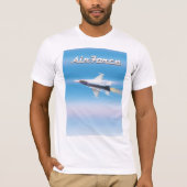 T-shirt Affiche de Jet de l'Armée de l'Air (Devant)