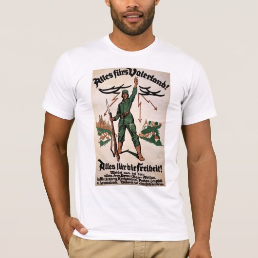 T-shirt Affiche de la Première Guerre mondiale Alles Furs (Devant)