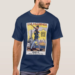 T-shirt Affiche de la Première Guerre mondiale des Marines