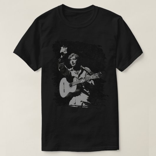 T-shirt Affiche de Leonard Cohen Retro (Design devant)