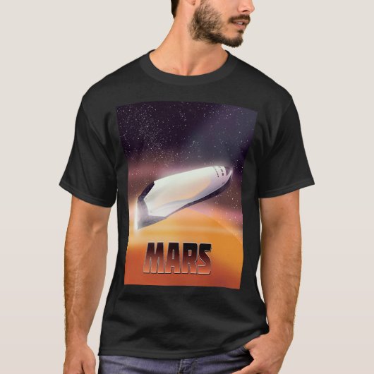 T-shirt Affiche de l'espace de Mars (Devant)