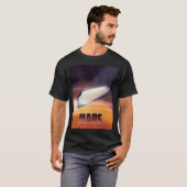 T-shirt Affiche de l'espace de Mars (Devant entier)