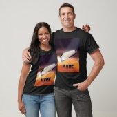 T-shirt Affiche de l'espace de Mars (Unisexe)