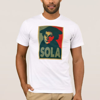 T-shirt Affiche de Martin Luther "Sola"