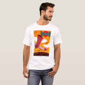 T-shirt Affiche de monoplan des lignes aériennes F-170 de (Devant entier)