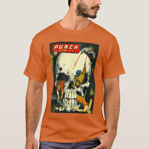 T-shirt Affiche de monstre classique Bande dessinée humori