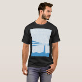 T-shirt Affiche de phare nautique (Devant entier)