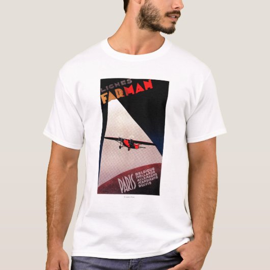 T-shirt Affiche de promo de monoplan de Farman 300 de (Devant)