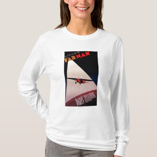T-shirt Affiche de promo de monoplan de Farman 300 de (Devant)