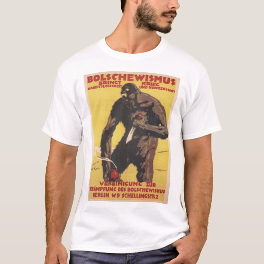 T-shirt Affiche de propagande de Bolshevism (Devant)