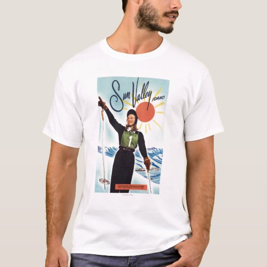 T-shirt Affiche de publicité de Gretchen Fraser (Devant)