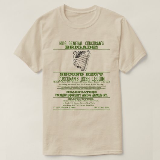 T-shirt Affiche de recrutement pour la guerre civile améri (Design devant)