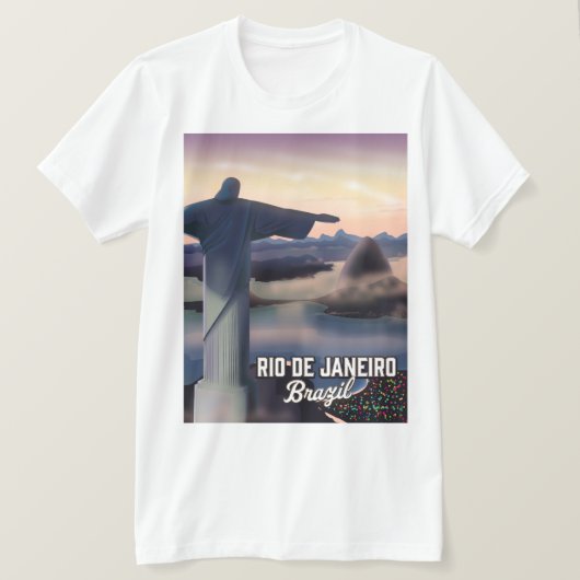 T-shirt Affiche de Rio de Janeiro Brésil. (Design devant)
