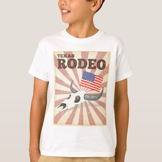 T-shirt Affiche de rodéo (Devant)