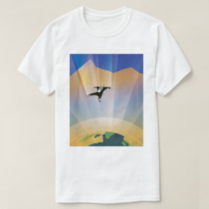T-shirt Affiche de science-fiction sur les voyages futurs