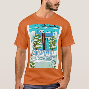 T-shirt Affiche de ski de Stratton Mountain