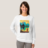 T-shirt Affiche de touristes - parc national de Yosemite, (Devant entier)